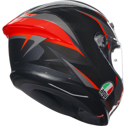 AGV K6-S Slashcut - Black / Grey / Red