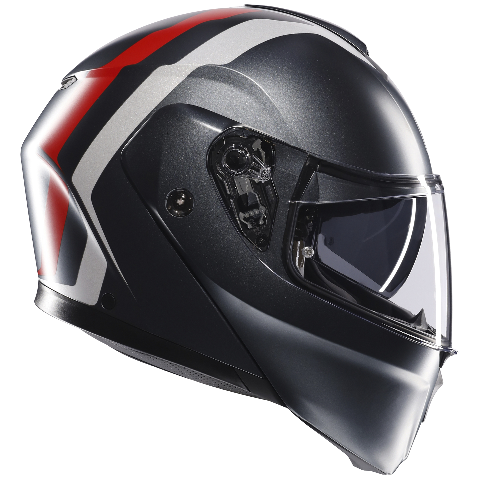 AGV Street Modular Resia - Grey / Silver / Red
