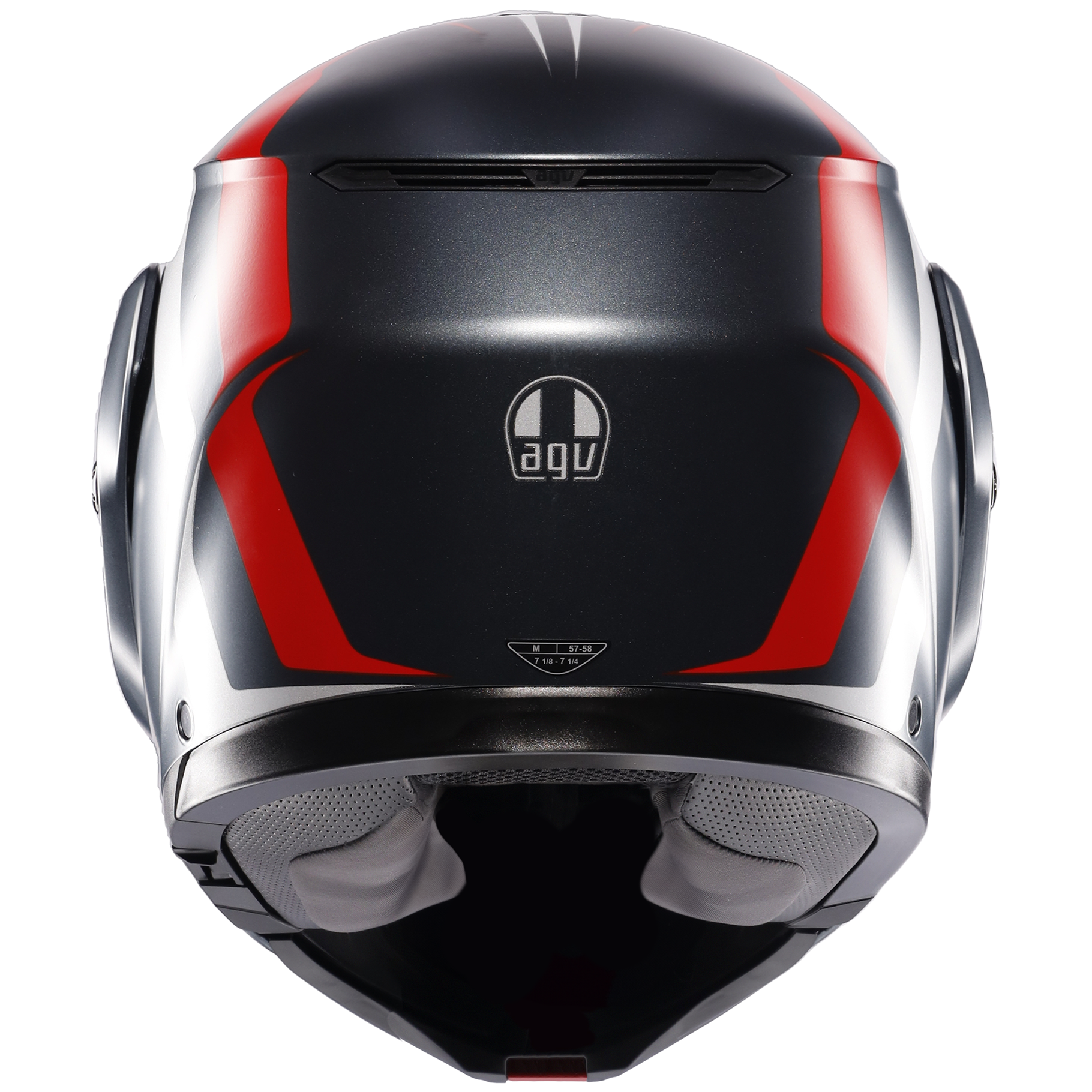 AGV Street Modular Resia - Grey / Silver / Red