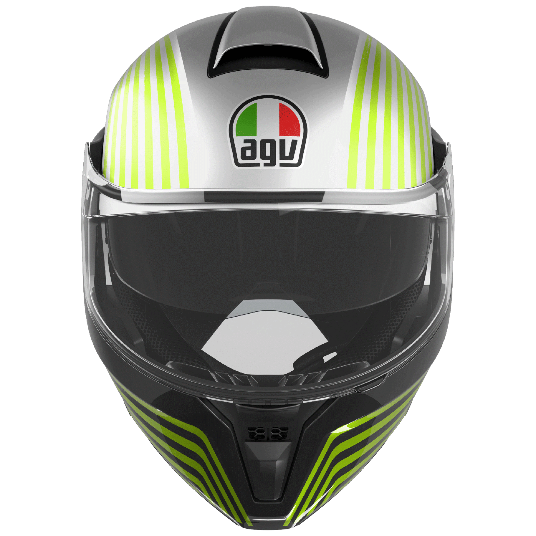 AGV Street Modular Iseo - Matt White / Black  / Flo Yellow