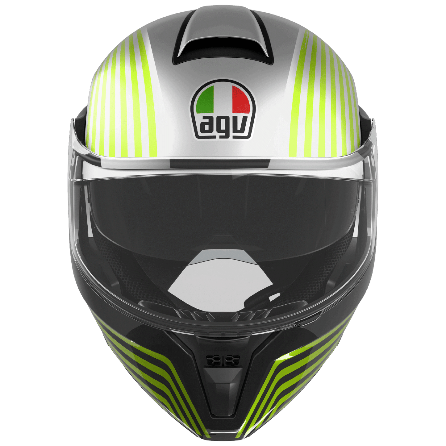 AGV Street Modular Iseo - Matt White / Black  / Flo Yellow