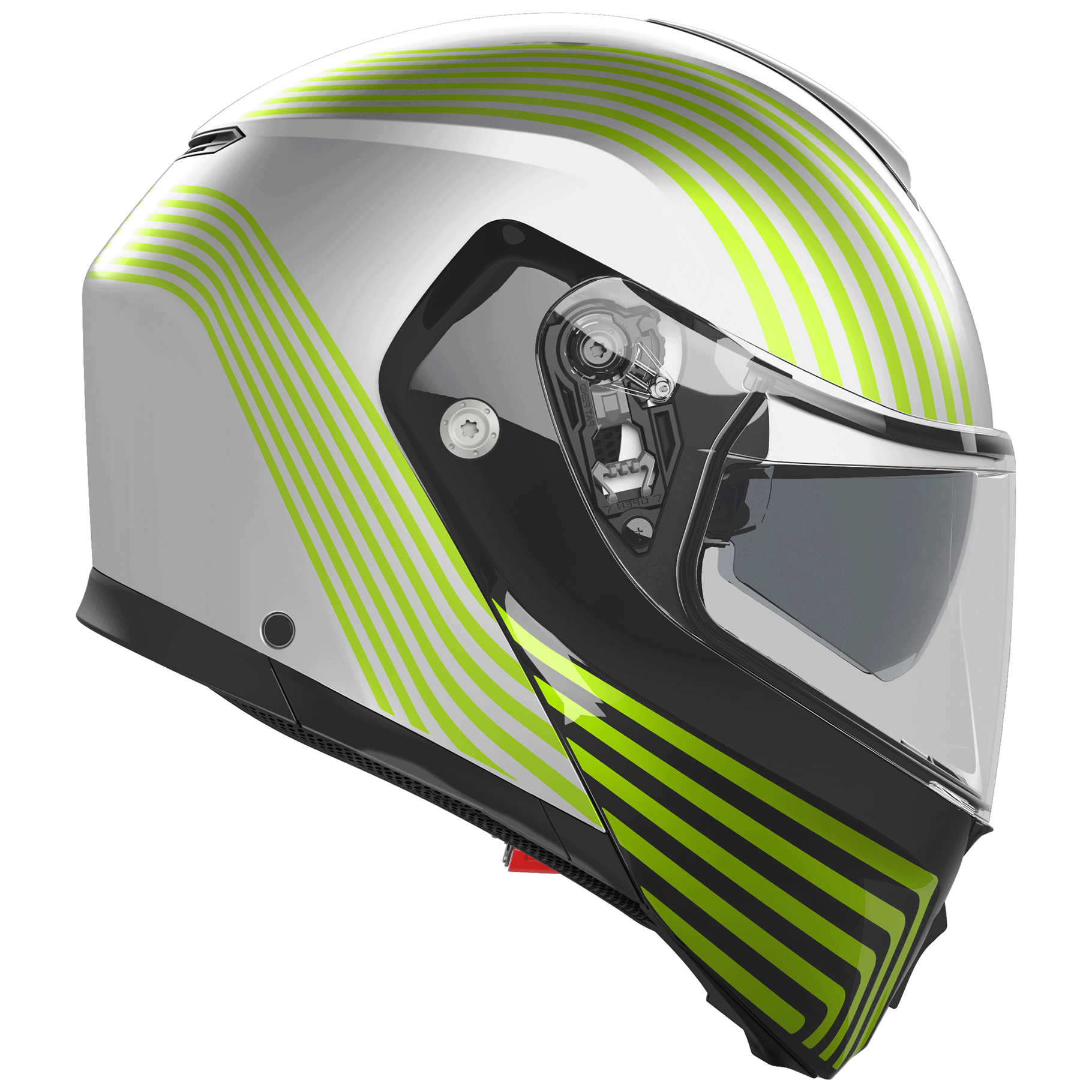 AGV Street Modular Iseo - Matt White / Black  / Flo Yellow