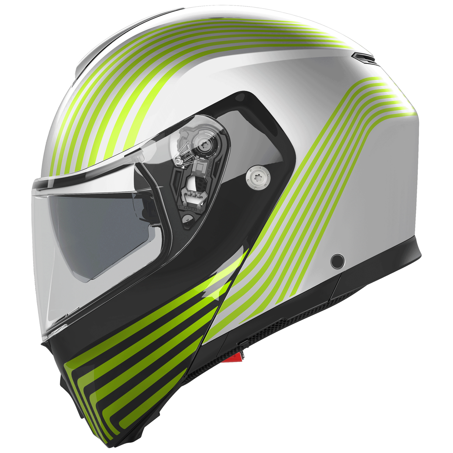 AGV Street Modular Iseo - Matt White / Black  / Flo Yellow