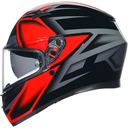 AGV K3 Compound ECE 22.06 - Black / Red