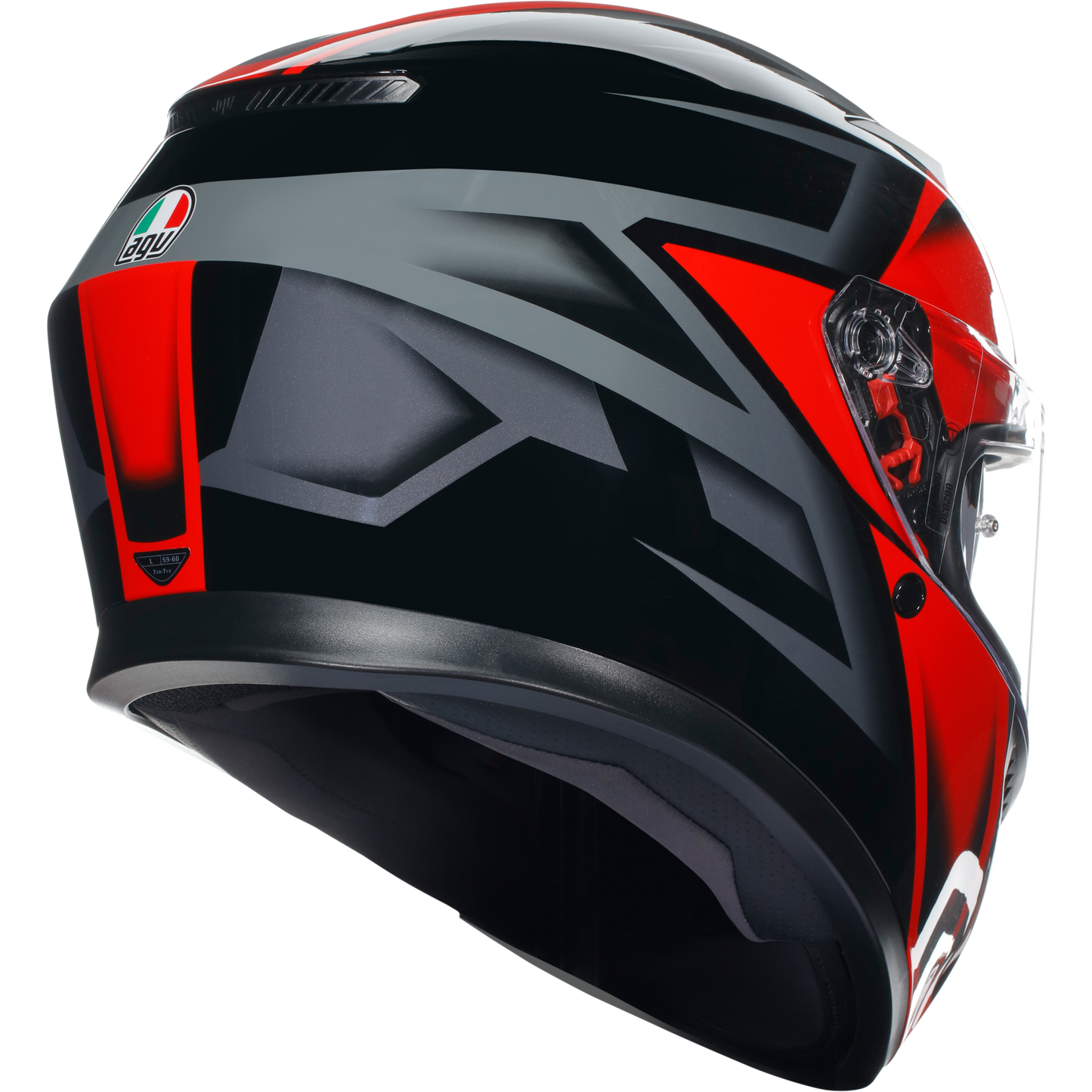 AGV K3 Compound ECE 22.06 - Black / Red