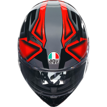 AGV K3 Compound ECE 22.06 - Black / Red