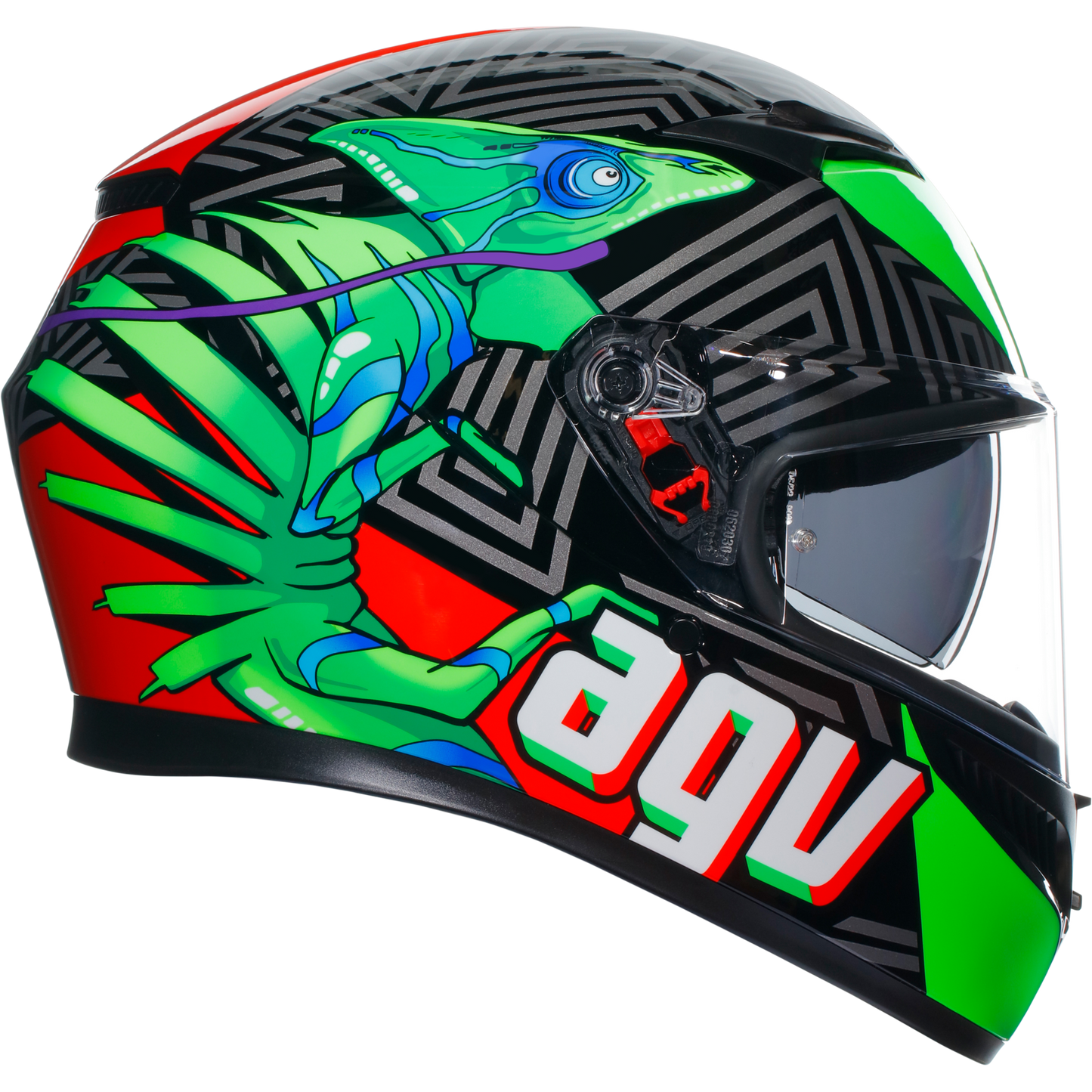 AGV K3 Kamaleon ECE 22.06 - Black / Red / Green