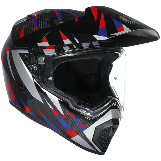 AGV AX9 ECE 22.06 Steppa - Carbon / Red / Blue