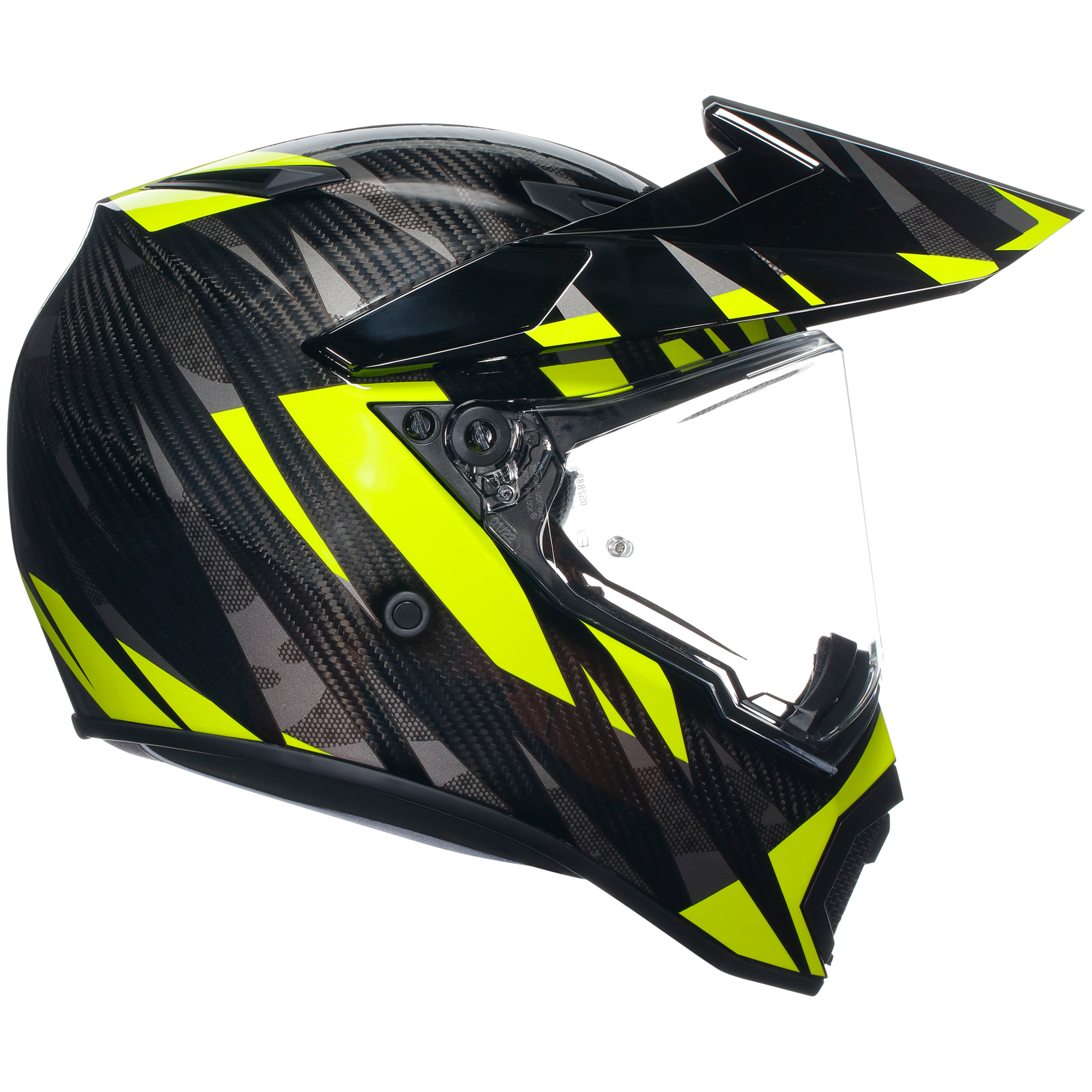 AGV AX9 ECE 22.06 Steppa - Carbon / Grey / Flo Yellow