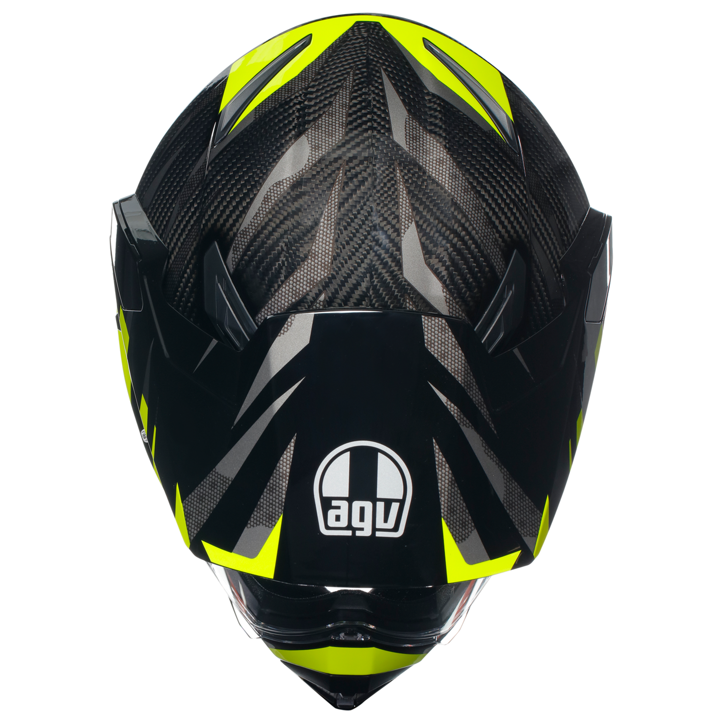 AGV AX9 ECE 22.06 Steppa - Carbon / Grey / Flo Yellow
