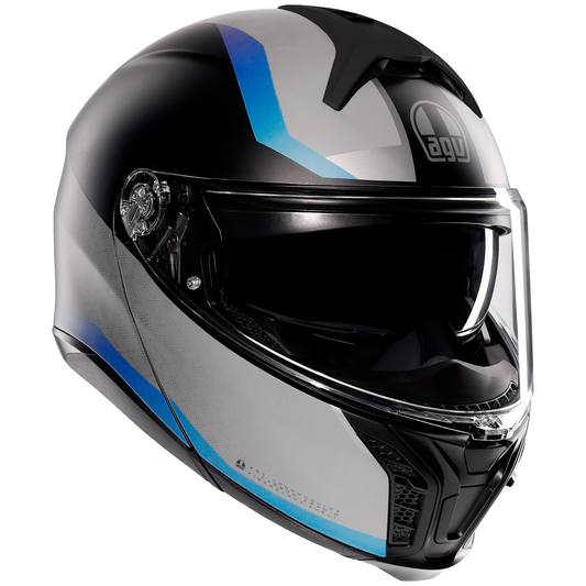 AGV Tour Modular Stray - Matt Black / Grey / Blue