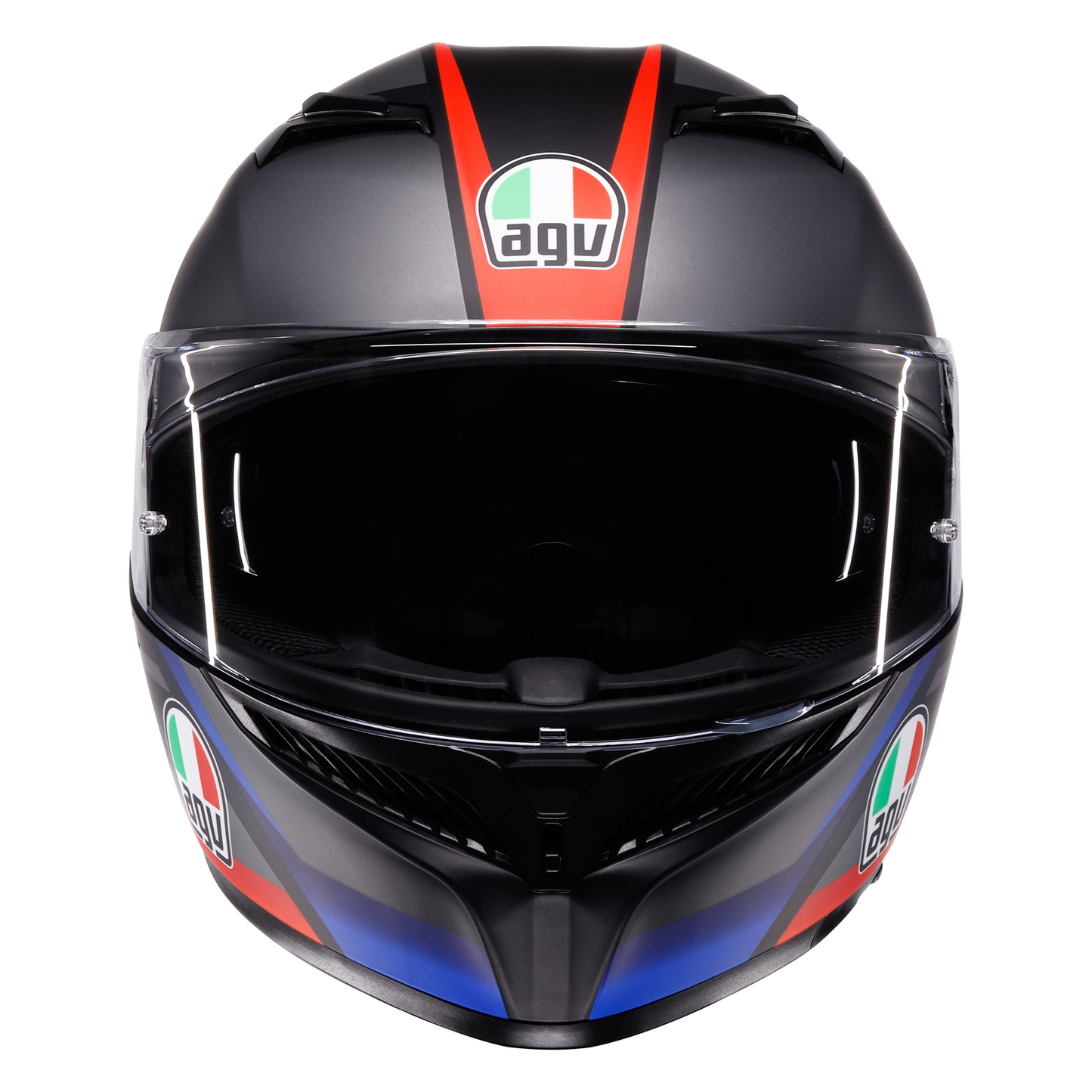 AGV K3 ECE 22.06 Striga - Matt Black / Blue / Red