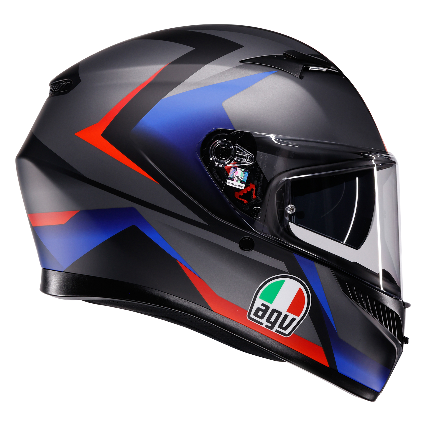 AGV K3 ECE 22.06 Striga - Matt Black / Blue / Red