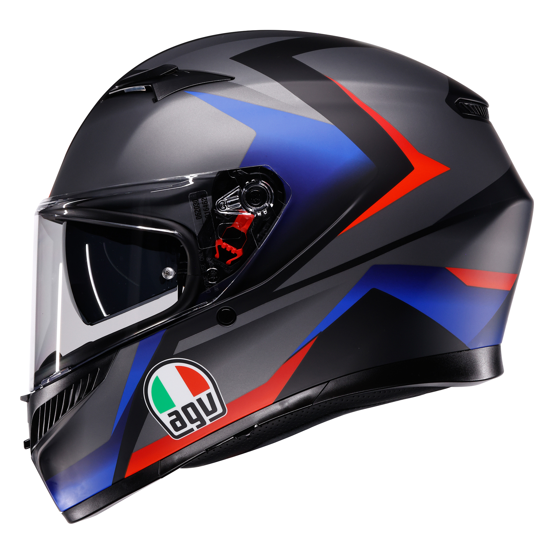 AGV K3 ECE 22.06 Striga - Matt Black / Blue / Red