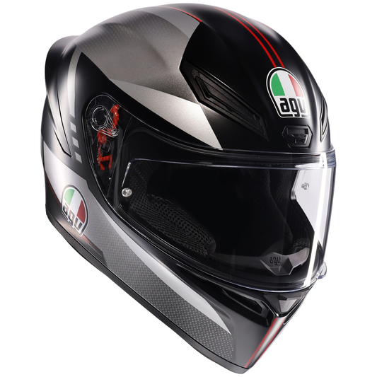 AGV K1-S Lap - Matt Black / Grey / Red