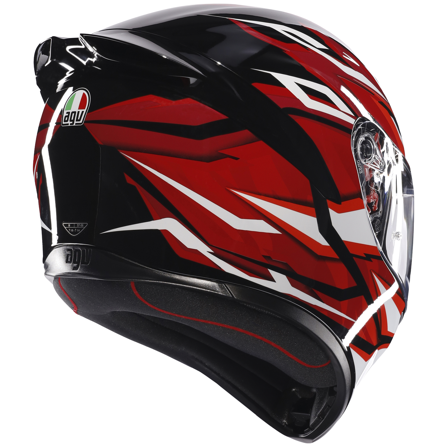 AGV K1-S Lion - Black / Red / White