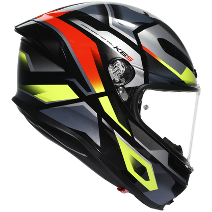 AGV K6-S Erazer - Black / Red / Fluo Yellow