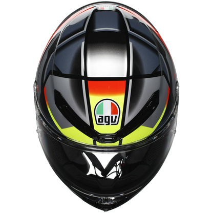 AGV K6-S Erazer - Black / Red / Fluo Yellow