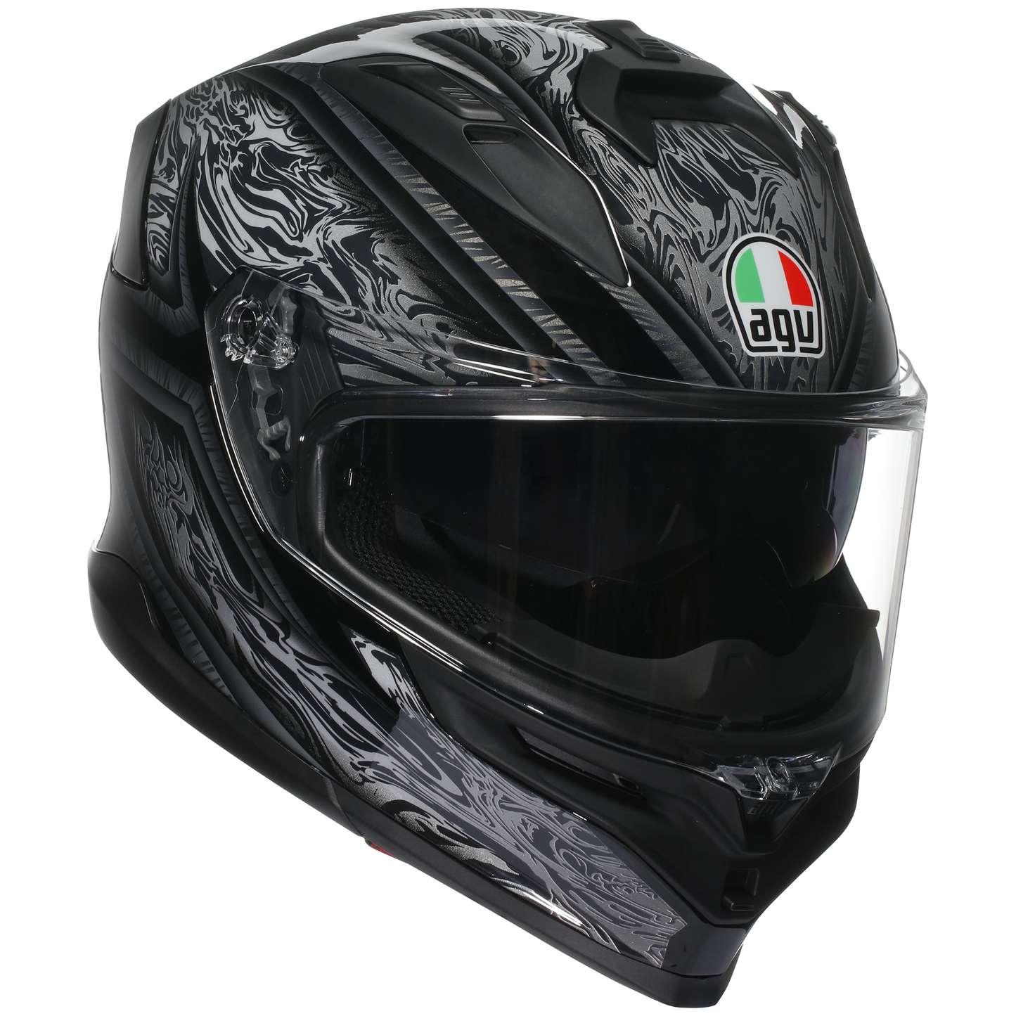 AGV K7 Sports Touring Helmet Damascus - Black / Silver