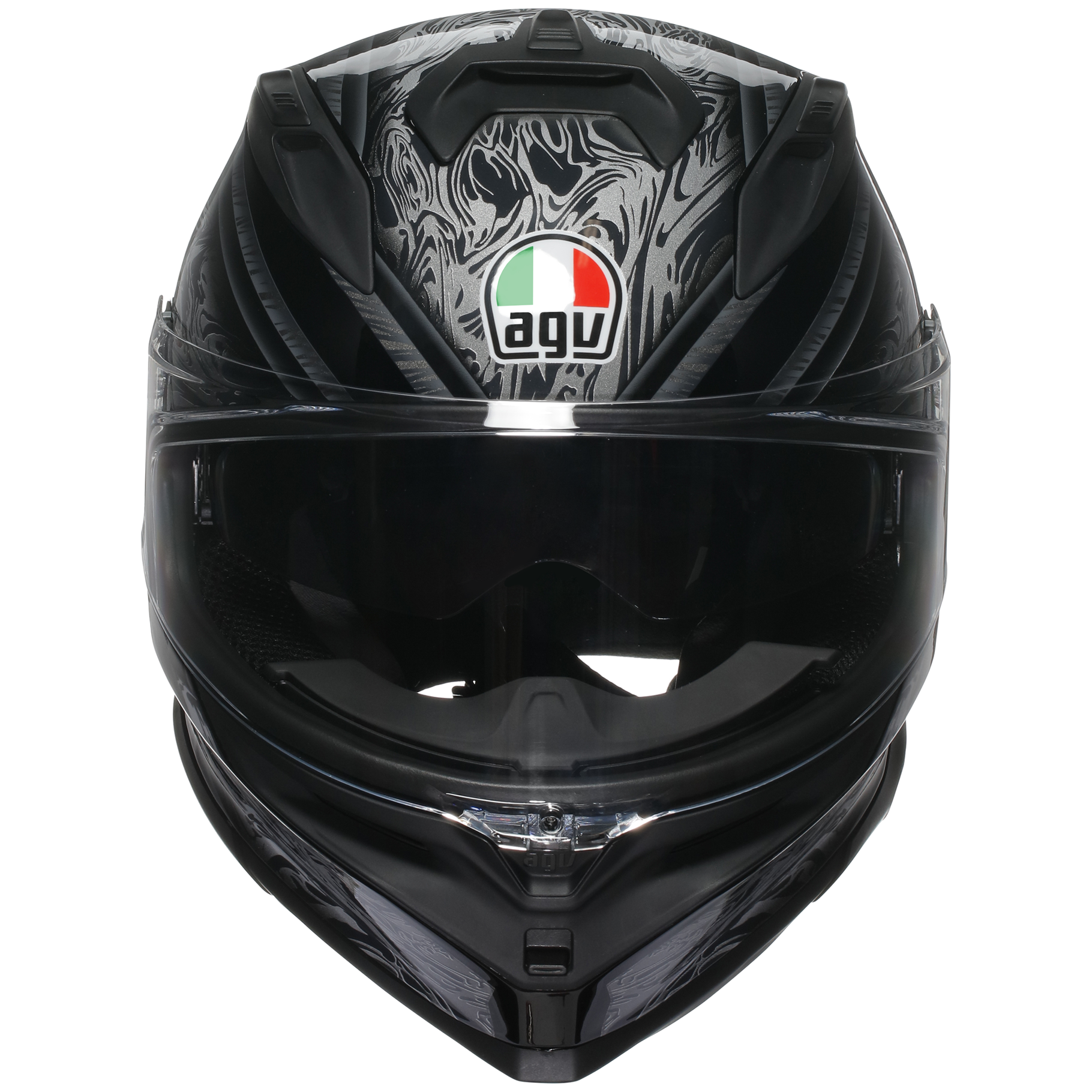 AGV K7 Sports Touring Helmet Damascus - Black / Silver