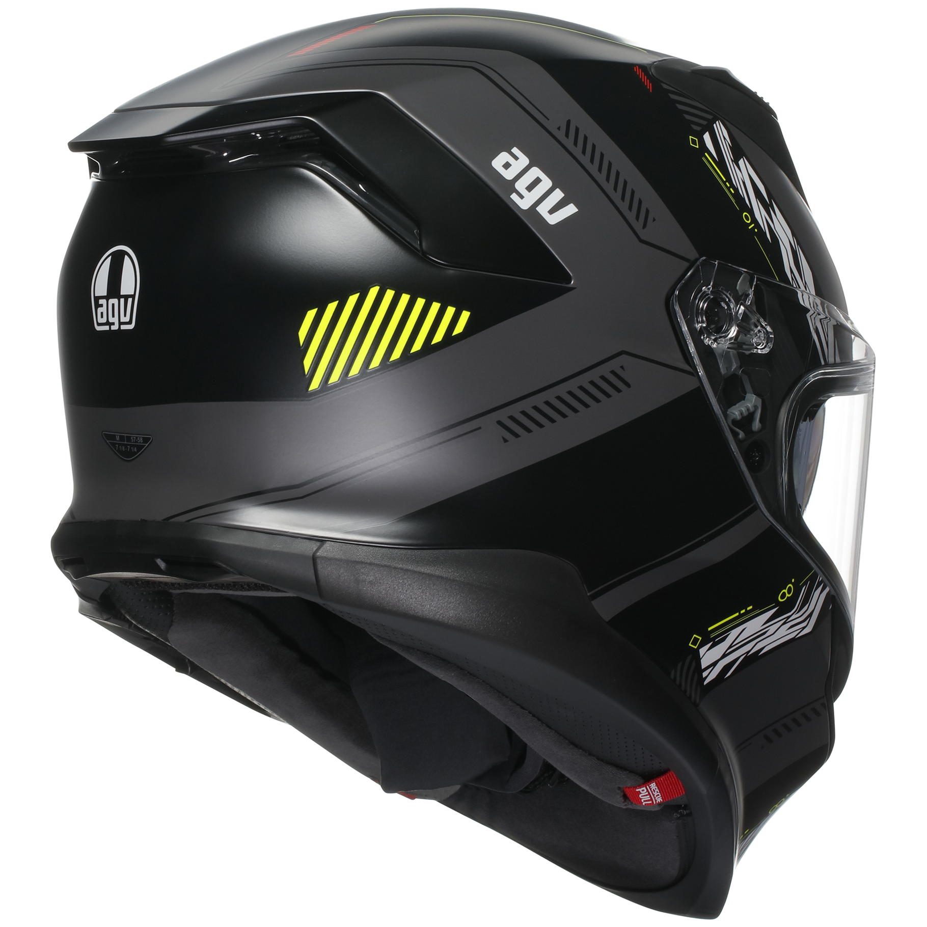 AGV K7 Sports Touring Helmet Kyber - Grey / Yellow