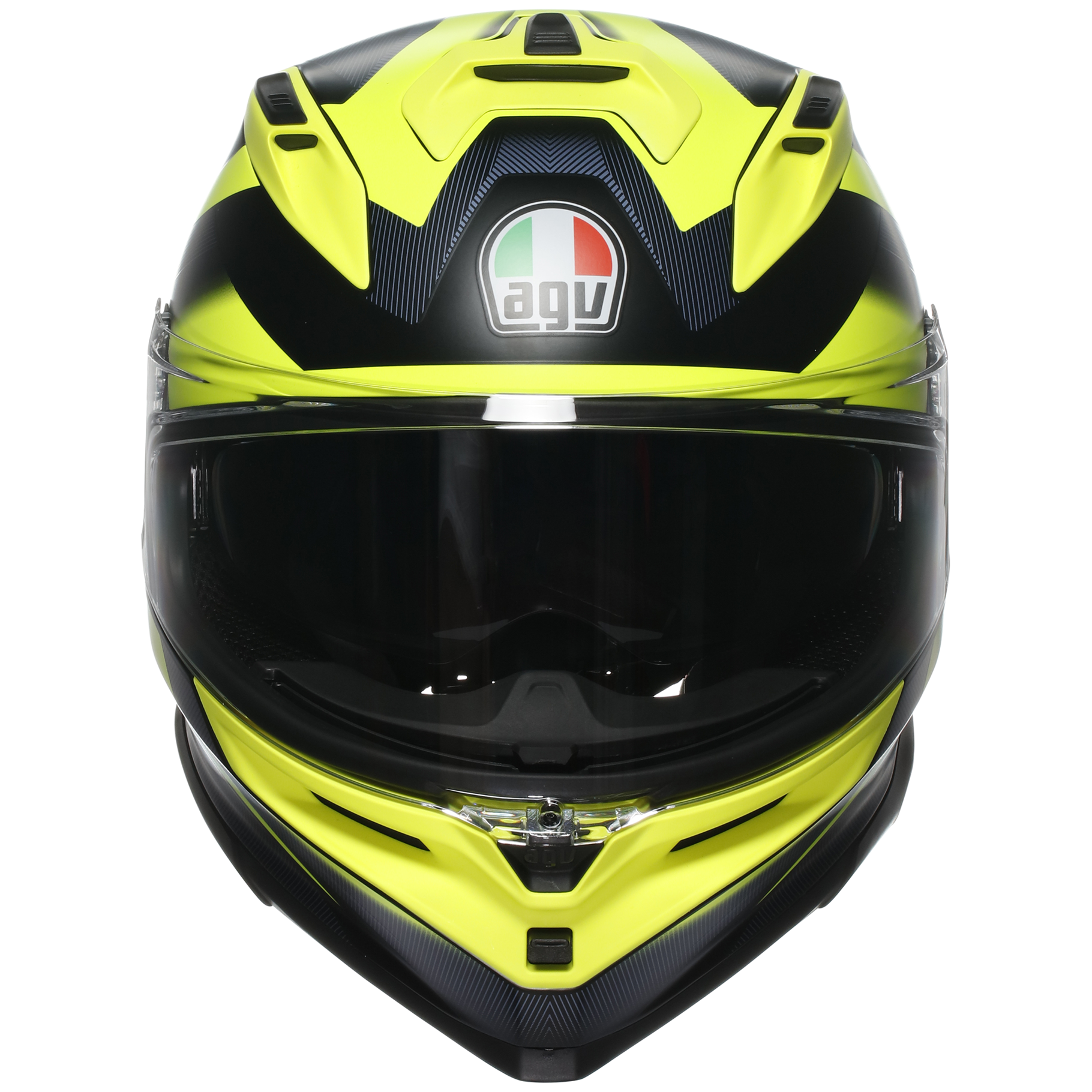 AGV K7 Sports Touring Helmet Glimpse - Black / Fluo yellow