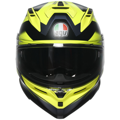 AGV K7 Sports Touring Helmet Glimpse - Black / F.yellow