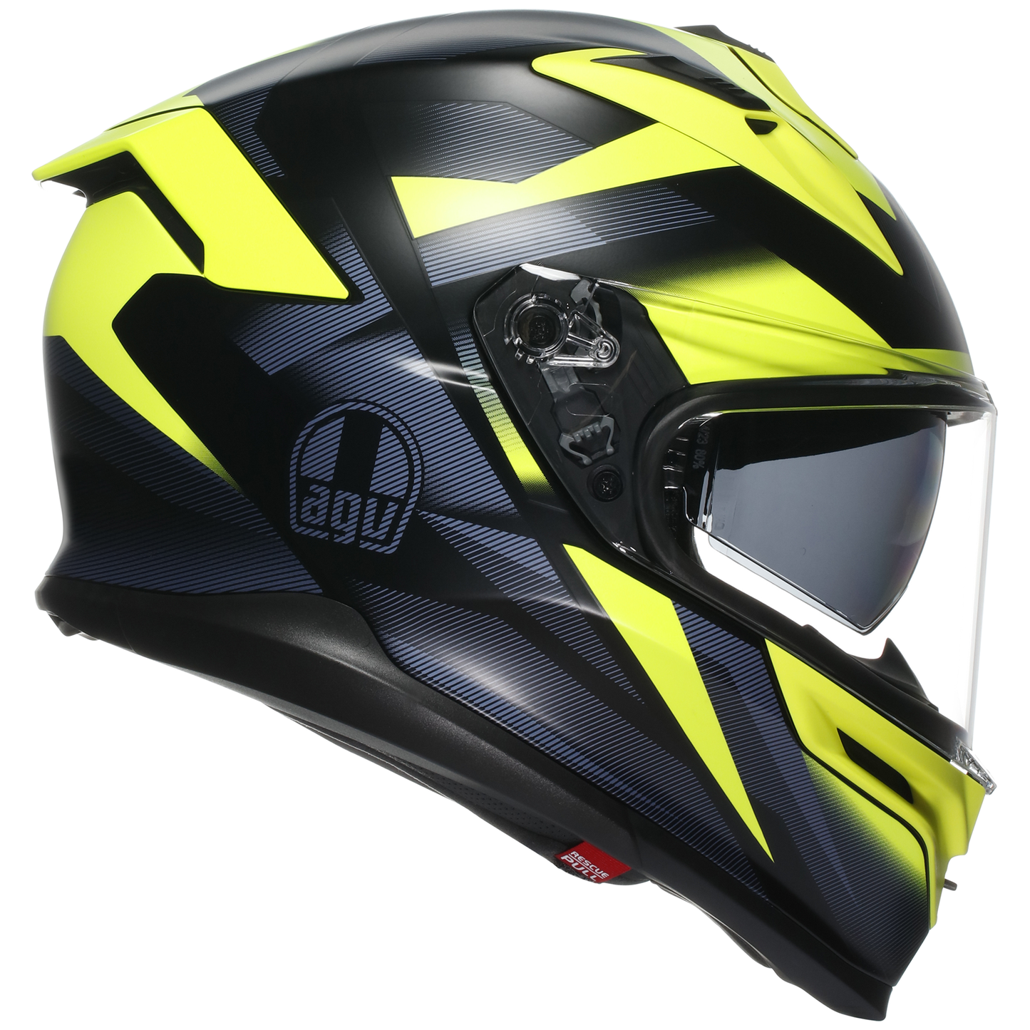 AGV K7 Sports Touring Helmet Glimpse - Black / Fluo yellow