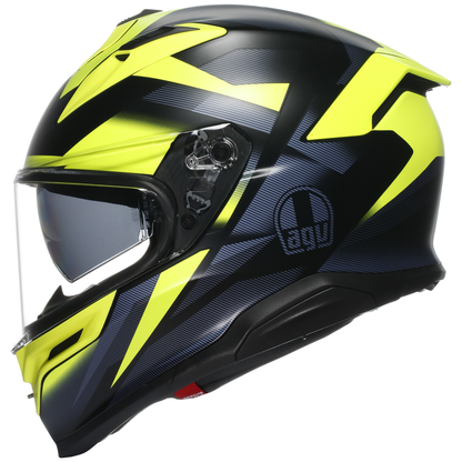 AGV K7 Sports Touring Helmet Glimpse - Black / F.yellow