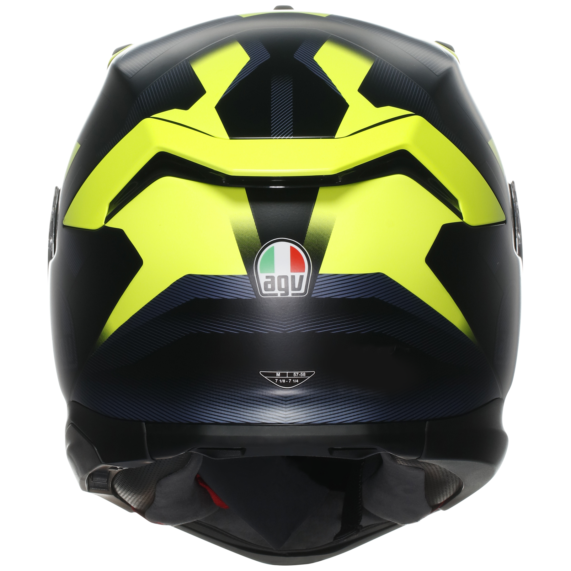 AGV K7 Sports Touring Helmet Glimpse - Black / Fluo yellow