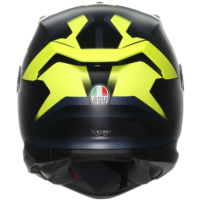 AGV K7 Sports Touring Helmet Glimpse - Black / F.yellow