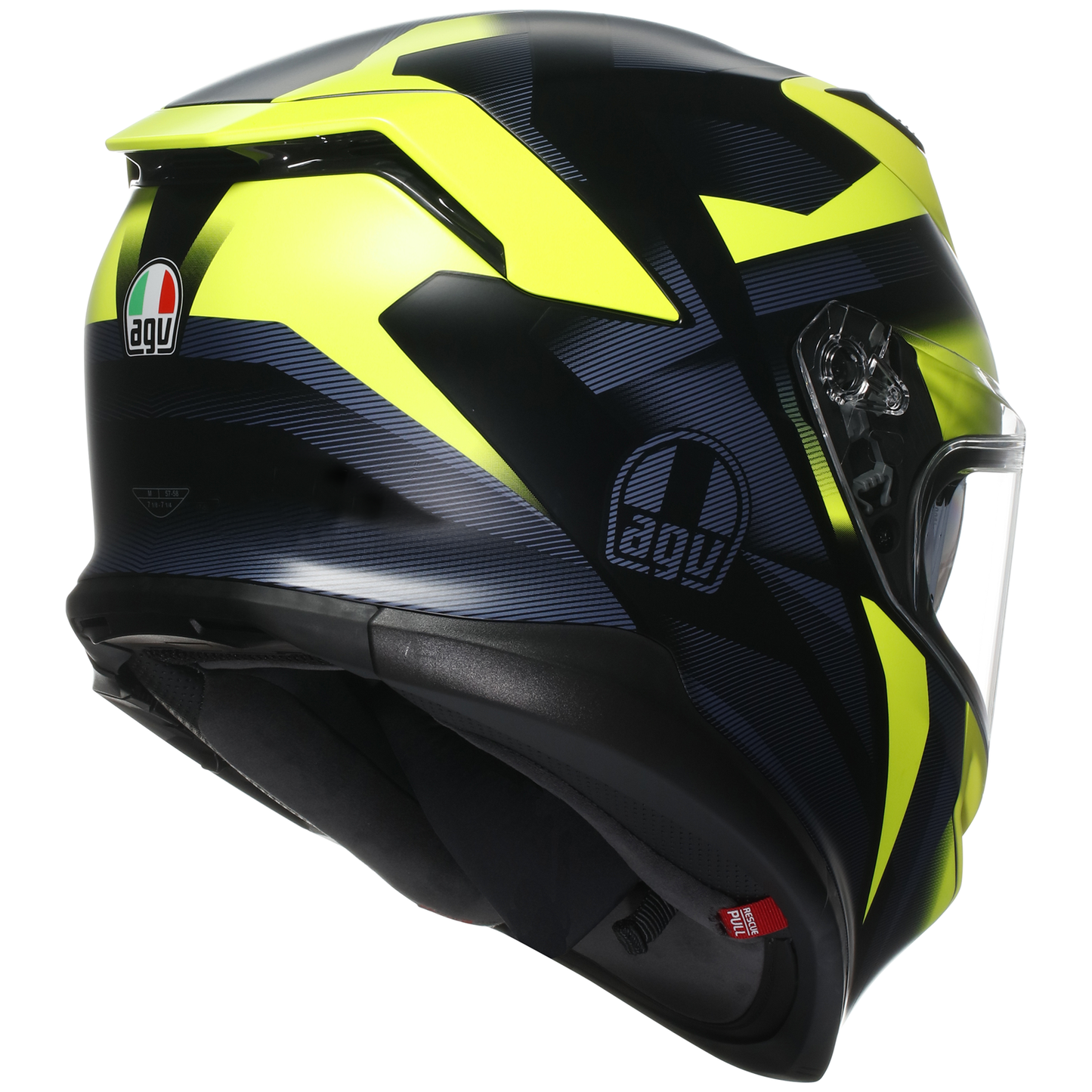 AGV K7 Sports Touring Helmet Glimpse - Black / Fluo yellow