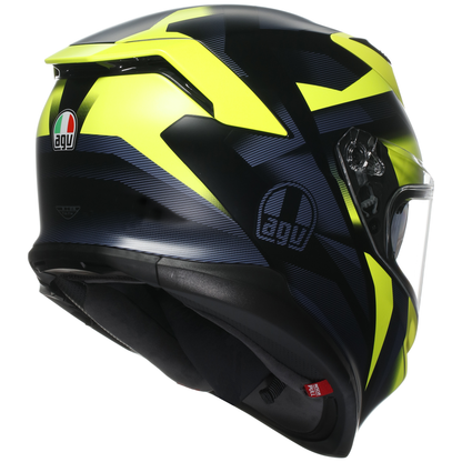 AGV K7 Sports Touring Helmet Glimpse - Black / F.yellow