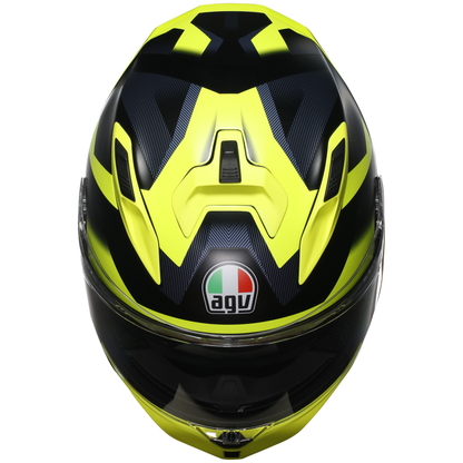 AGV K7 Sports Touring Helmet Glimpse - Black / F.yellow