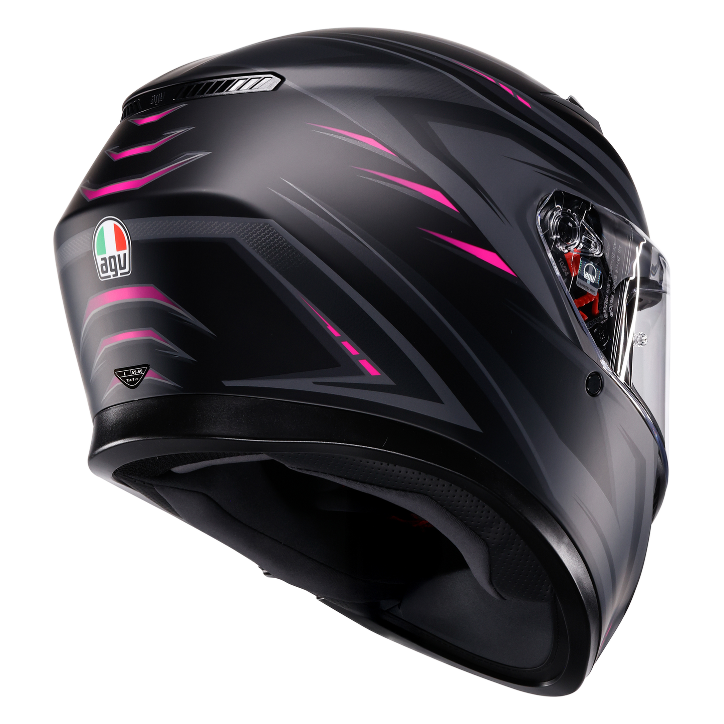 AGV K3 ECE 22.06 Syth - Matt Black / Pink