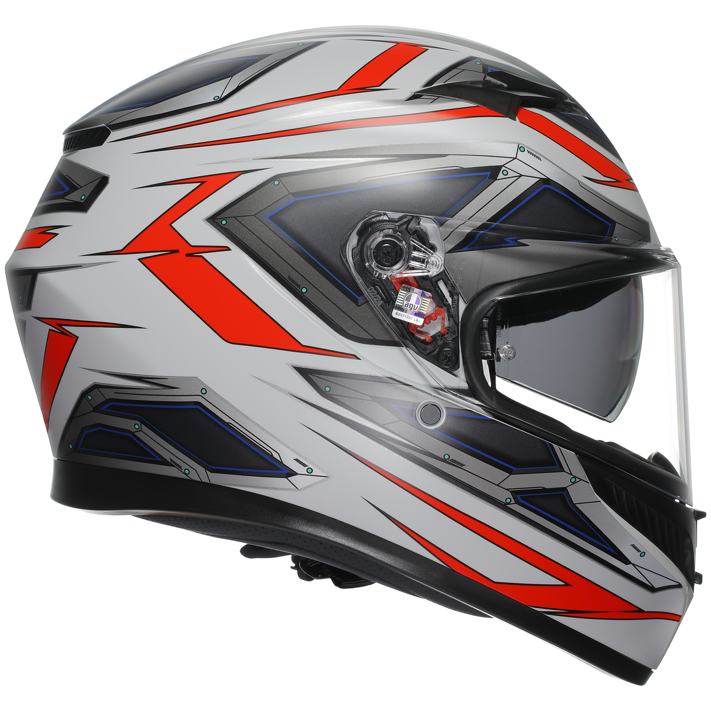 AGV K3 ECE 22.06 Space - White / Fluo Red