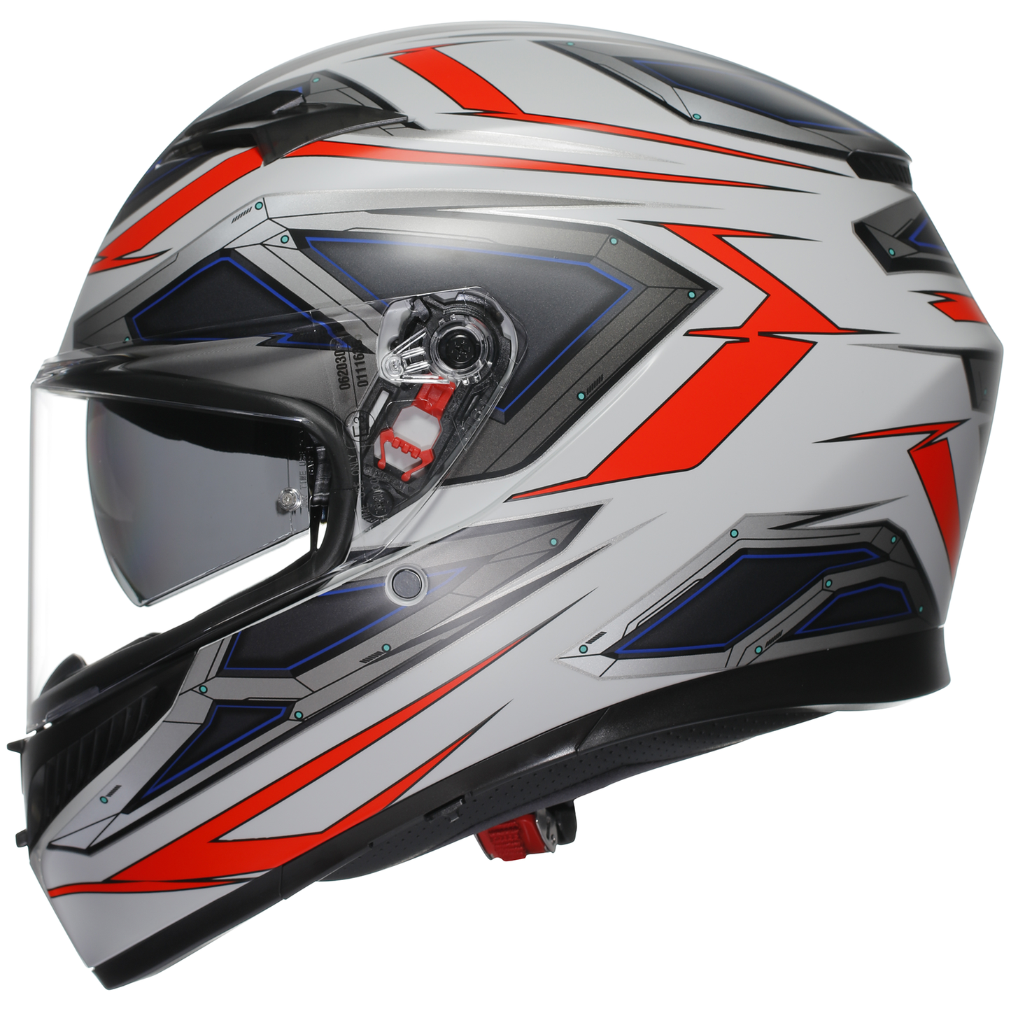 AGV K3 ECE 22.06 Space - White / Fluo Red