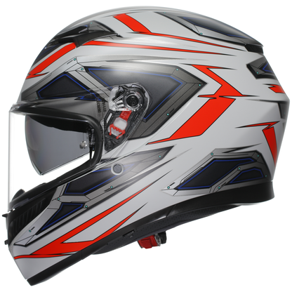 AGV K3 ECE 22.06 Space - White / Fluo Red