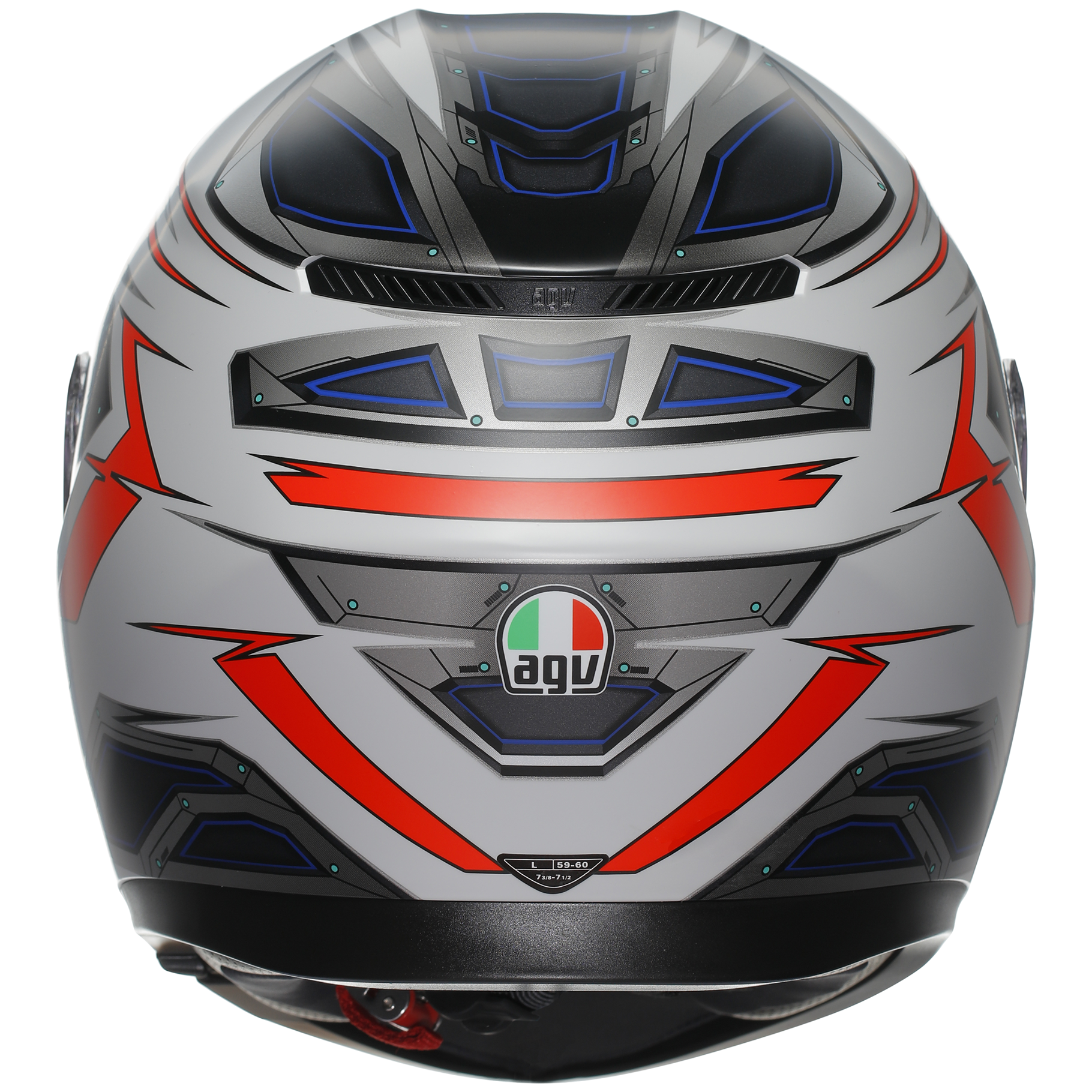 AGV K3 ECE 22.06 Space - White / Fluo Red