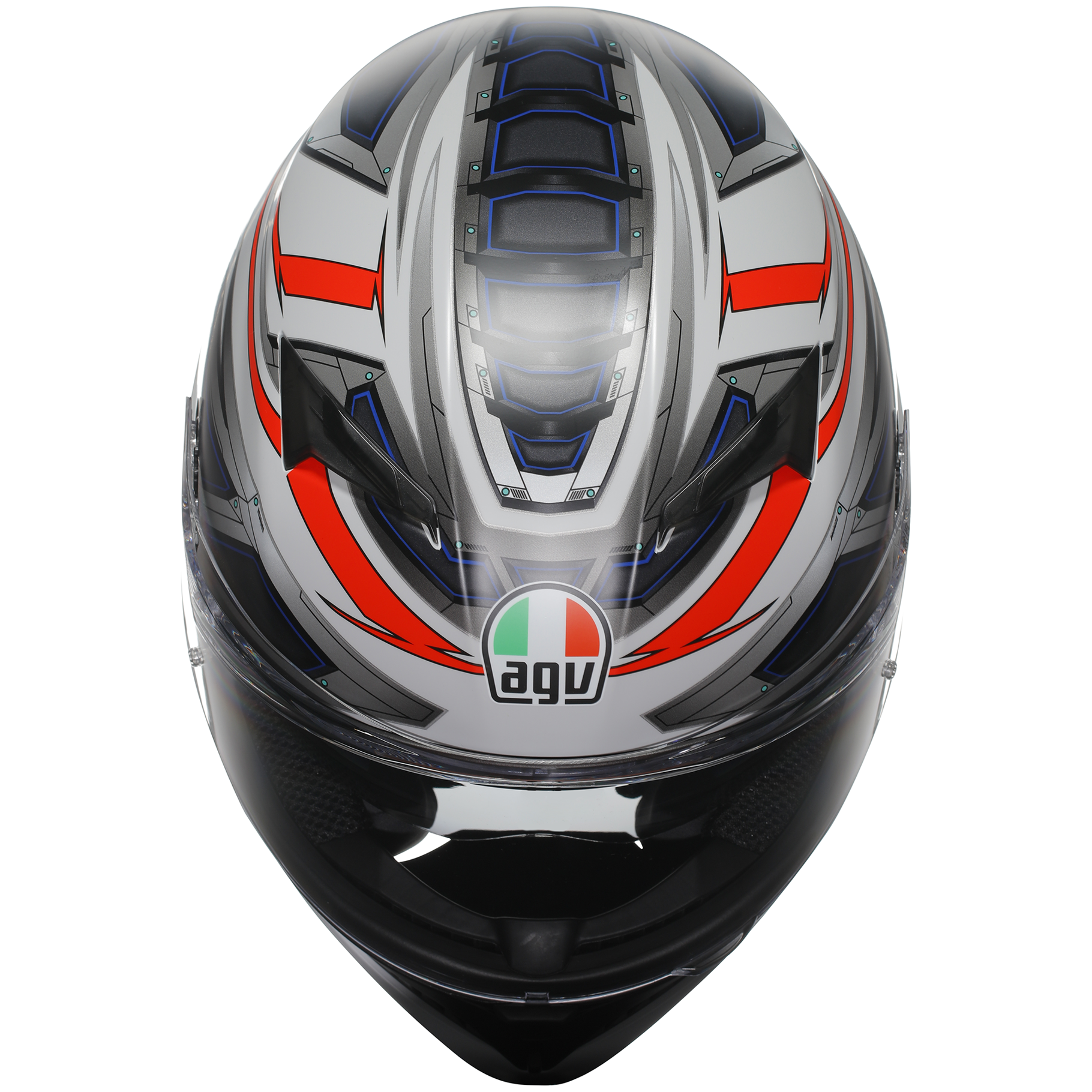 AGV K3 ECE 22.06 Space - White / Fluo Red