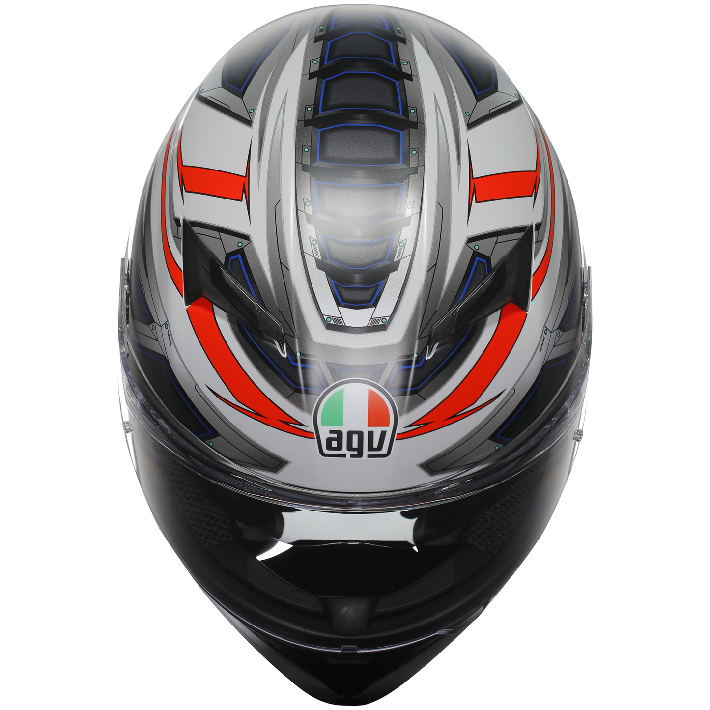 AGV K3 ECE 22.06 Space - White / Fluo Red