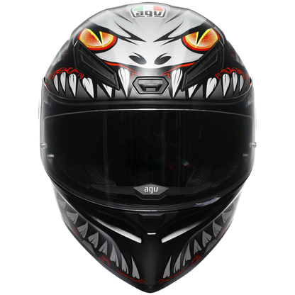AGV K1-S Lyzard - Black / Grey / Red
