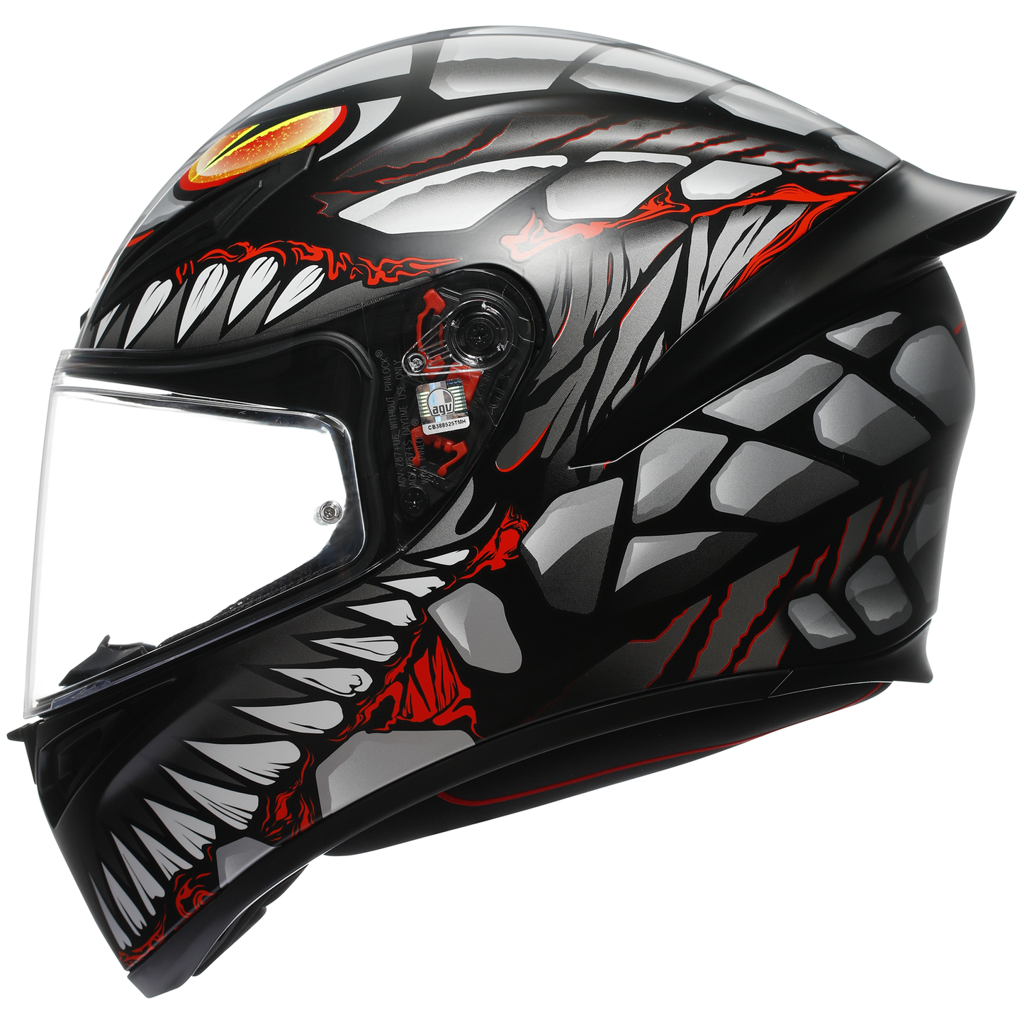 AGV K1-S Lyzard - Black / Grey / Red