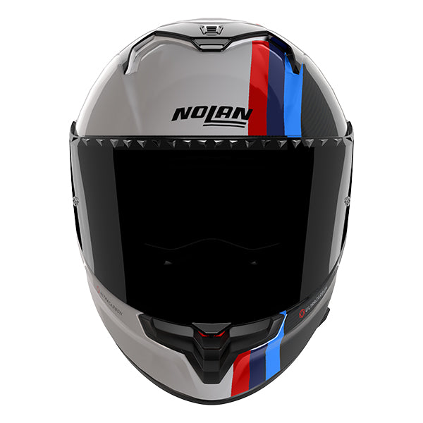 Nolan X-904 Ultra Carbon Gemini 351 - Carbonio / Bianco / Rosso / Blu