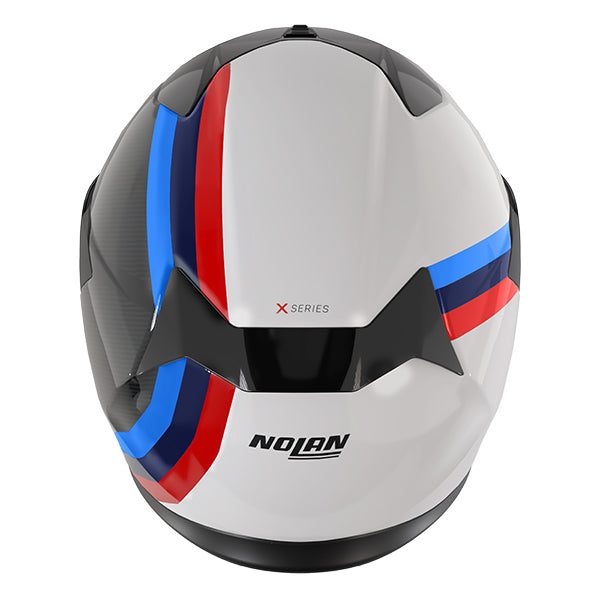 Nolan X-904 Ultra Carbon Gemini 351 - Carbonio / Bianco / Rosso / Blu