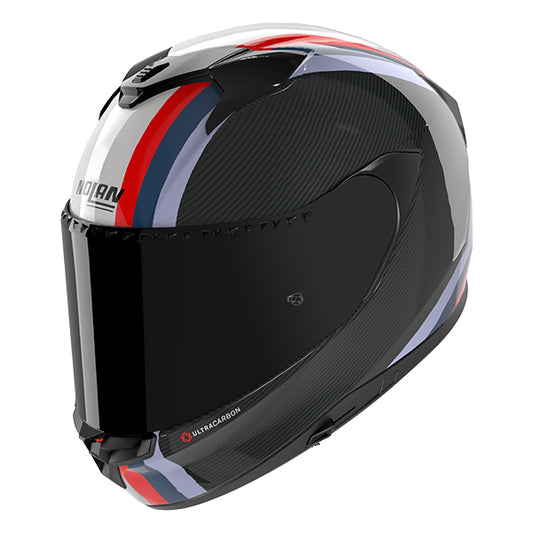 Nolan X-904 Ultra Carbon Gemini 351 - Carbonio / Bianco / Rosso / Blu