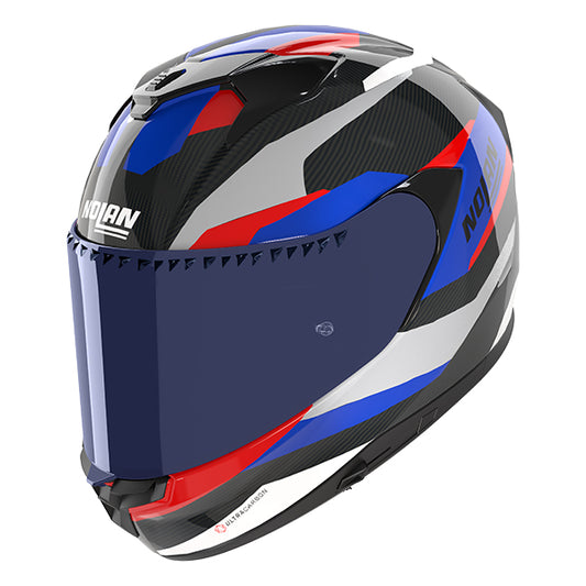 Nolan X-904 Ultra Carbon Calibro 347 - Carbonio / Anthracite / Blu / Rosso