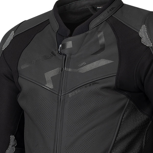 Richa Stradale GP Leather 1 Piece Suit - Black / Black