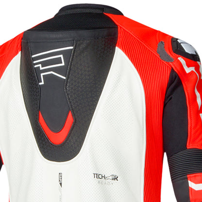 Richa Stradale GP Leather 1PC Suit - Blood Red / White