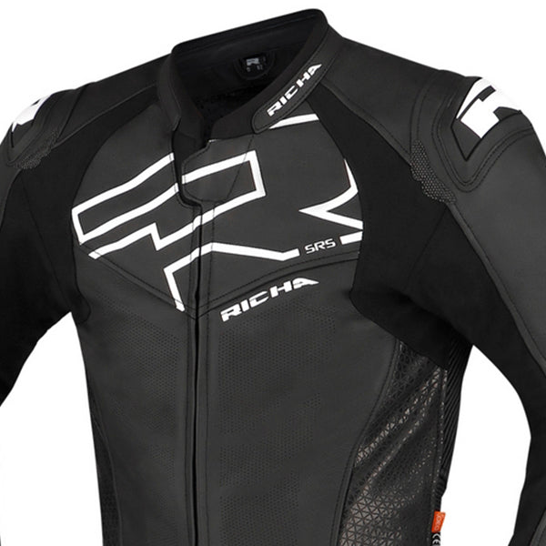 Richa Stradale GP Leather 1 piece Suit - Black / White